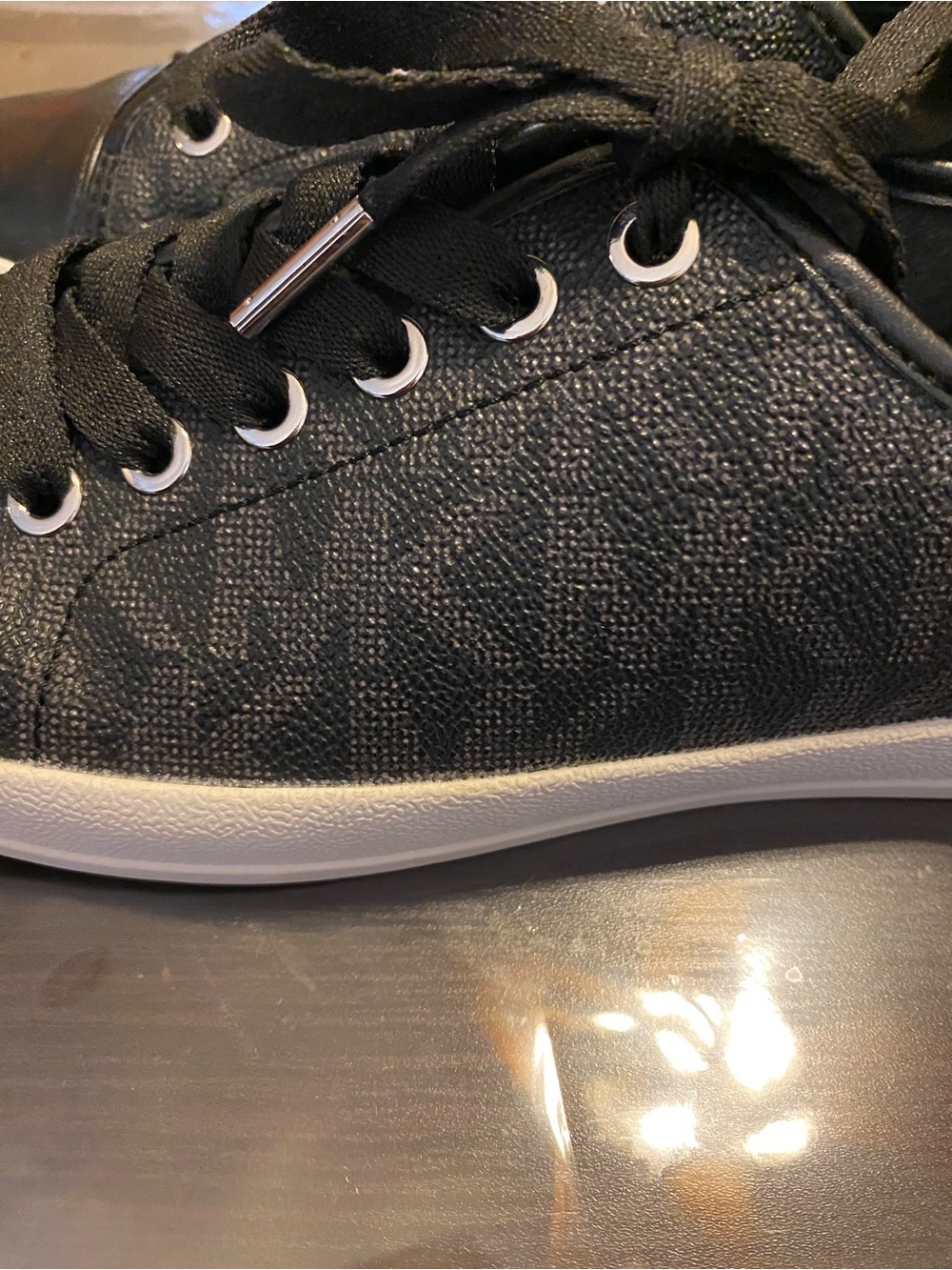 Michael Kors Black Low-Top Logo-Print Sneakers